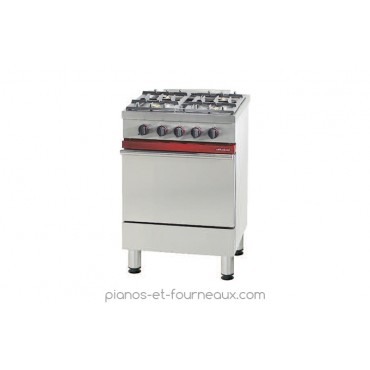 CG 641 P Fourneau 4 feux vifs, 1 four gaz Ambassade de Bourgogne pianos-et-fourneaux.com - pianos-et-fourneaux.com le spécialiste des pianos de cuisine et fourneaux de cuisson Lacanche