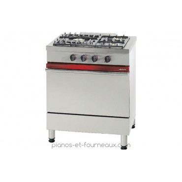 CG 831 P L 800 - P 650 - H 900 Fourneau 3 feux vifs, 1 four gaz 620 x 400. Ambassade de Bourgogne les fourneaux des professionne - pianos-et-fourneaux.com le spécialiste des pianos de cuisine et fourneaux de cuisson Lacanche