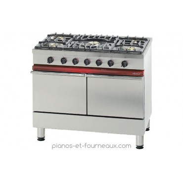 CG 1052 P L 1000 - P 650 - H 900 Fourneau 5 feux vifs, 2 fours gaz 55 L. Ambassade de Bourgogne les fourneaux des professionnels - pianos-et-fourneaux.com le spécialiste des pianos de cuisine et fourneaux de cuisson Lacanche