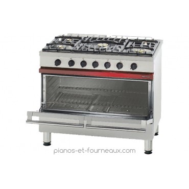 CG 1051 B L 1000 - P 650 - H 900 Fourneau 5 feux vifs, 1 four gaz 137 L. Ambassade de Bourgogne les fourneaux des professionnels - pianos-et-fourneaux.com le spécialiste des pianos de cuisine et fourneaux de cuisson Lacanche