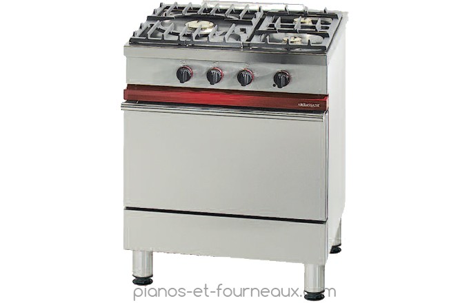 CG 731 L 700 - P 650 - H 900 Fourneau 3 feux vifs, 1 four gaz Gastronorme 1/1 . Ambassade de Bourgogne les fourneaux des profess  - pianos-et-fourneaux.com le spécialiste des pianos de cuisine et fourneaux de cuisson Lacanche et Westhal