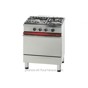 CG 731 L 700 - P 650 - H 900 Fourneau 3 feux vifs, 1 four gaz Gastronorme 1/1 . Ambassade de Bourgogne les fourneaux des profess - pianos-et-fourneaux.com le spécialiste des pianos de cuisine et fourneaux de cuisson Lacanche