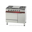 www.pianos-et-fourneaux.com : Fourneau avec plaque coup de feu, 4 feux vifs, 1 four gaz Gastronorme 1/1 CG 1051 GACF L 1000 - P 650 - H 900 Fourneau avec plaque coup de feu, 4 feux vifs, 1 four gaz Gastronorme 1/1. Ambassade de Bour  - pianos-et-fourneaux.com le spécialiste des pianos de cuisine et fourneaux de cuisson Lacanche et Wetshal