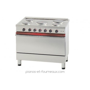 CE 1051 B Fourneau électrique, 5 plaques électriques, 1 four électrique 900 x 450. Ambassade de Bourgogne  - pianos-et-fourneaux.com le spécialiste des pianos de cuisine et fourneaux de cuisson Lacanche